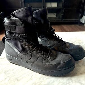 Nike SF Air Force 1 High Triple Black size 13